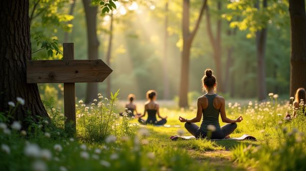 Retraites yoga au printemps : réveillez votre bien-être en nature